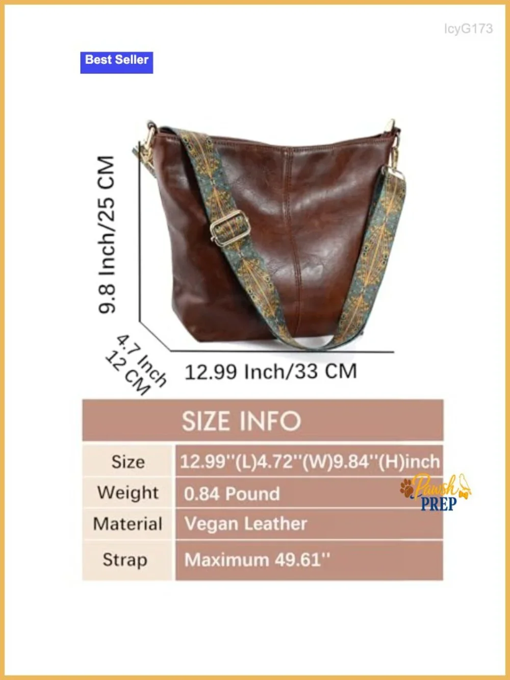 Faux Leather Hobo Crossbody Bag with Guitar Strap for Women